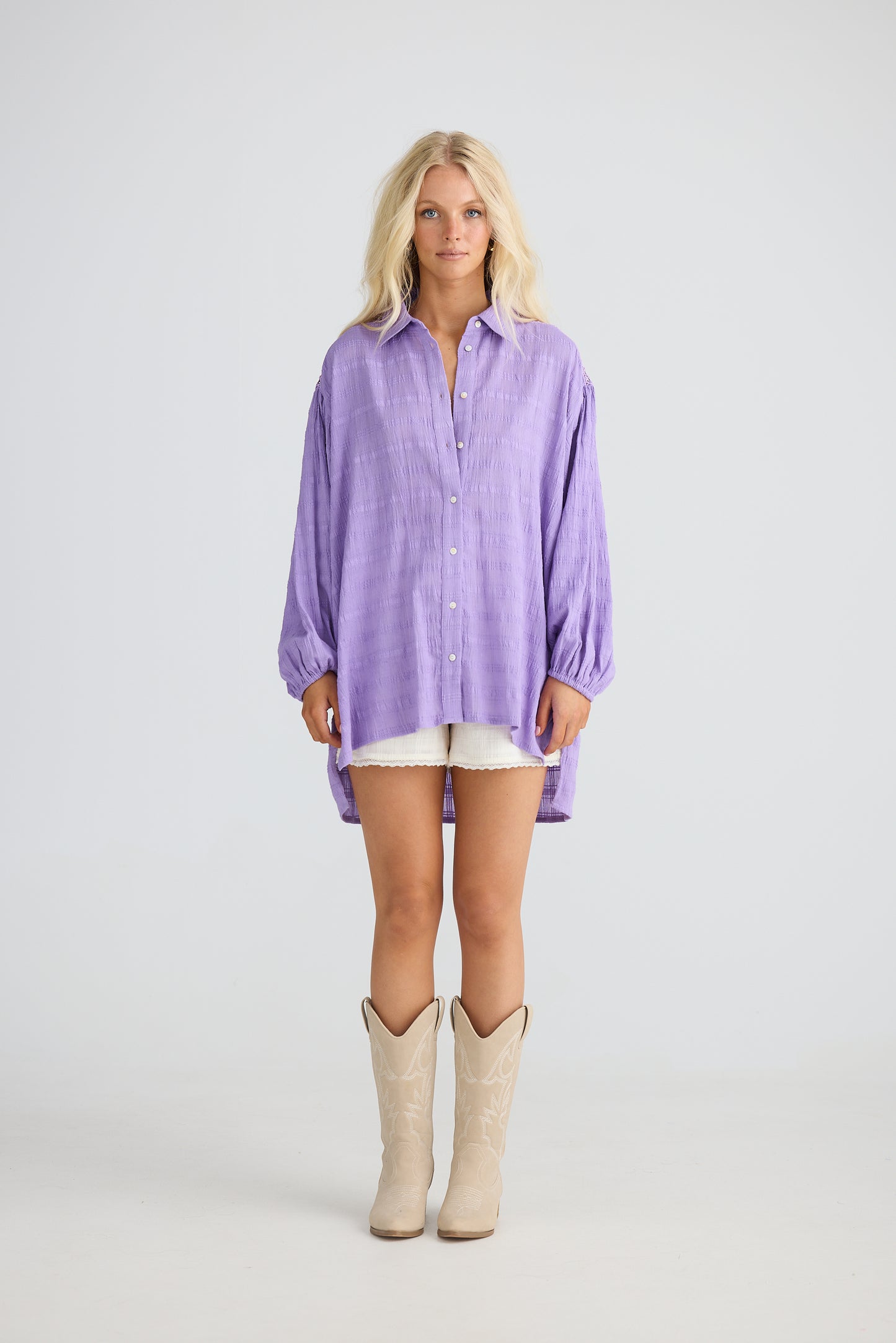 Talisman - Leilani Shirt - Lilac Breeze