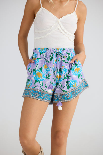 Talisman - Peasant Short - Lilac Lotus