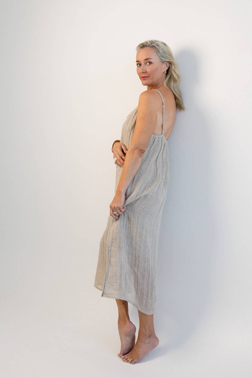 Eadie Lifestyle - Luxe Linen Linen Midi - Natural