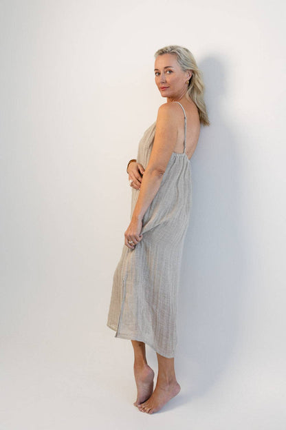 Eadie Lifestyle - Luxe Linen Linen Midi - Natural