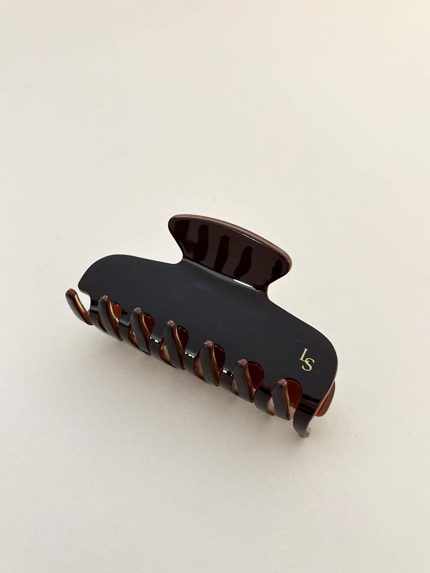 L&S Petit Hair Claw Clips Brown