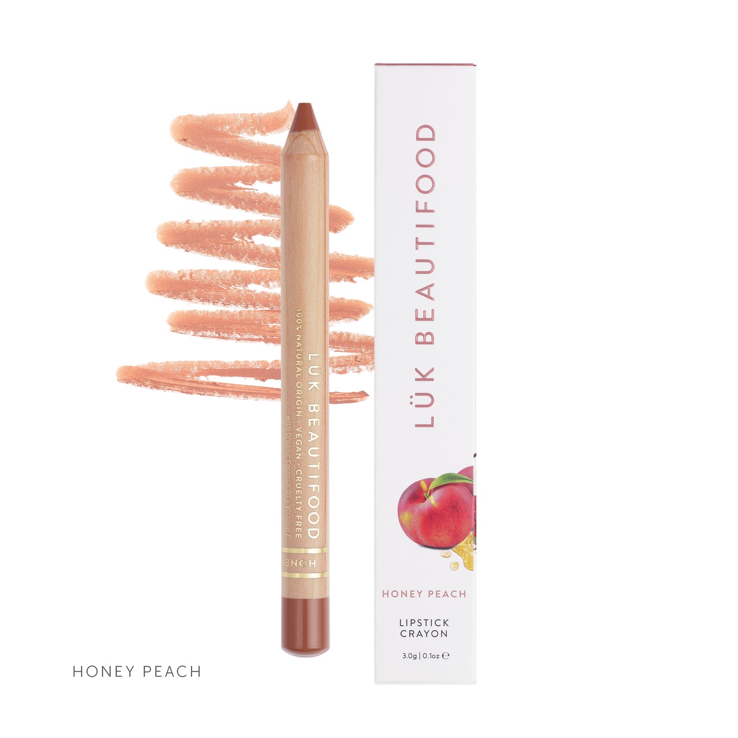 Lük Beautifood - Lipstick Crayons - Honey Peach