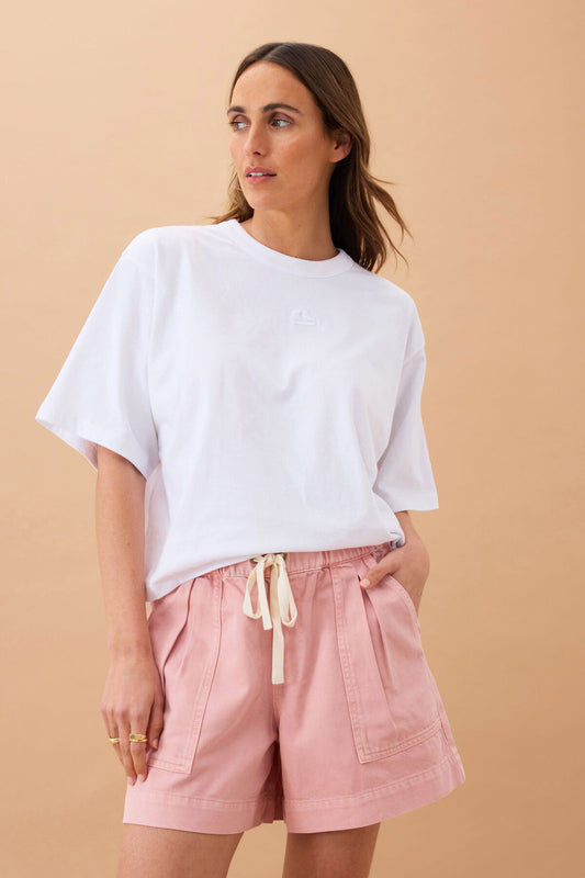 Ceres Life - Darcy Relaxed Everyday Short - Washed Pink
