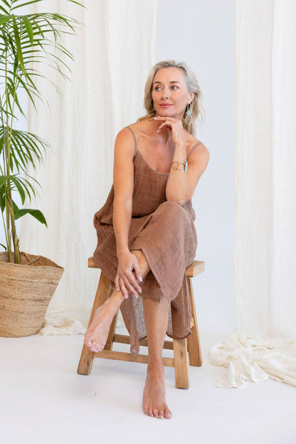 Eadie Lifestyle - Luxe Linen Linen Midi - Clay
