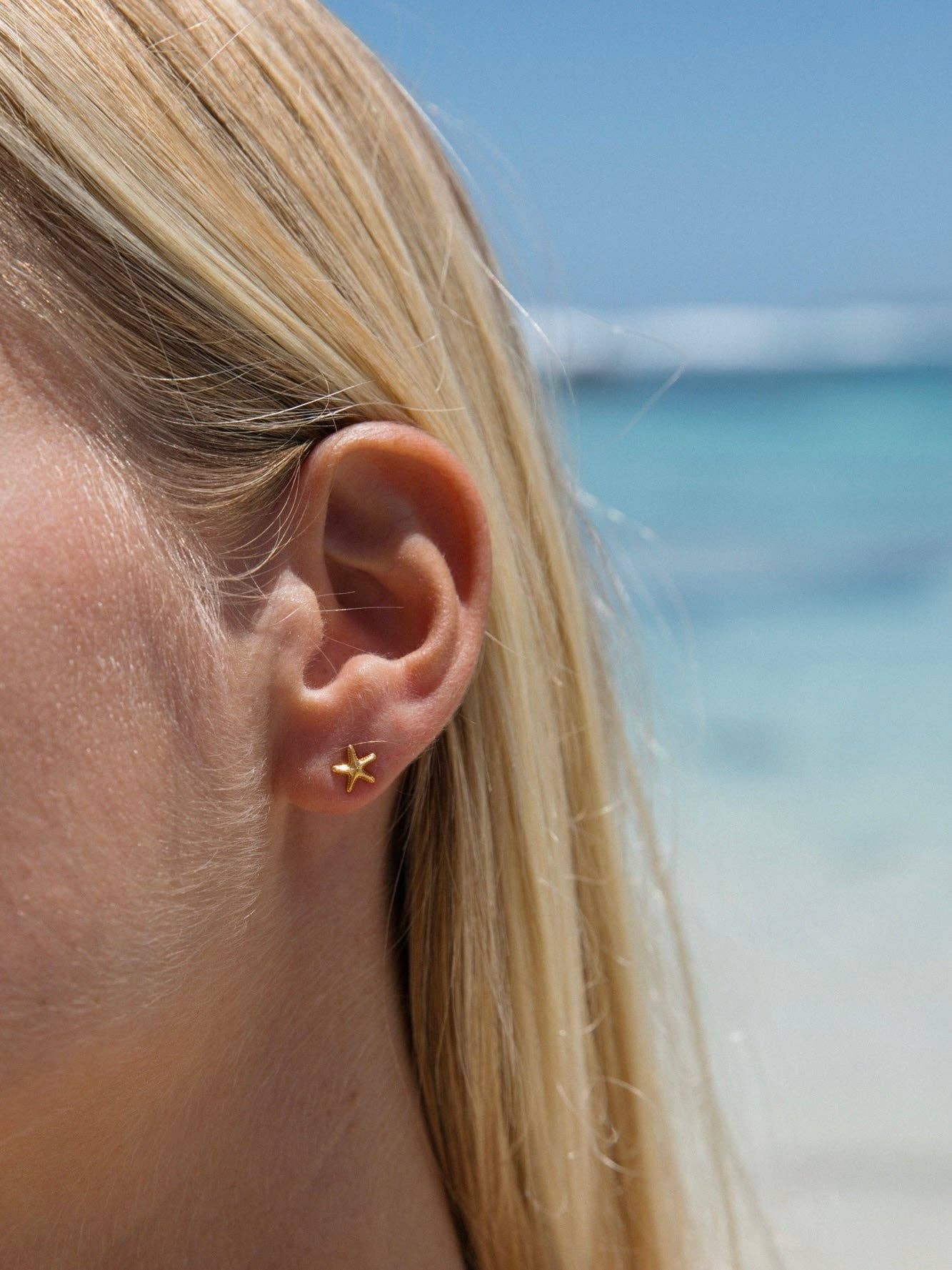 Malakai the label - Seastar Studs in 18k Gold Vermeil