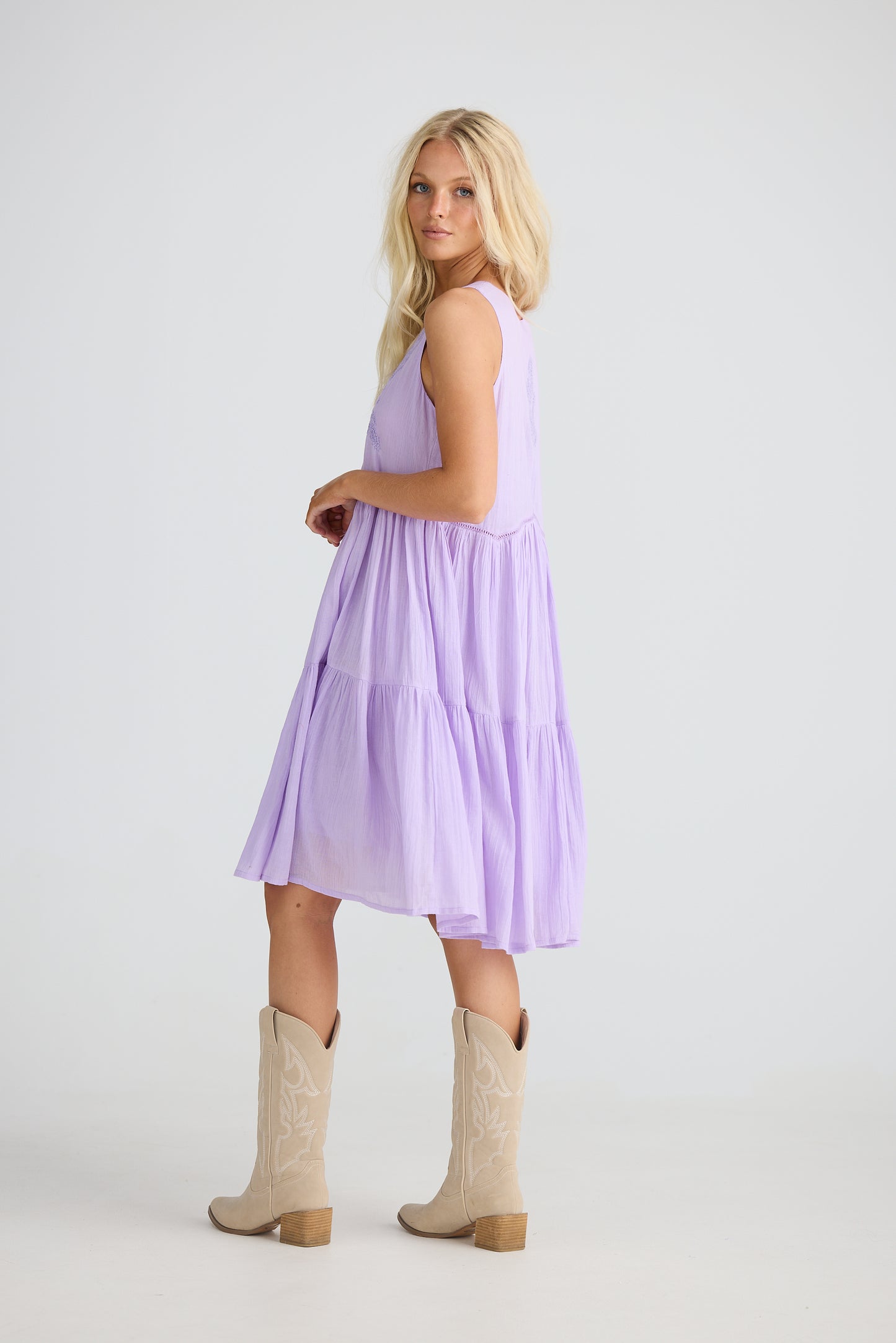 Talisman - Athena Dress - Lilac Breeze