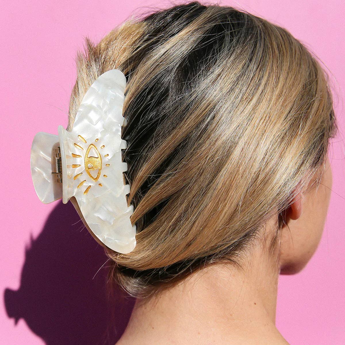 Kingston Jewellery - Hair Claw Creamy