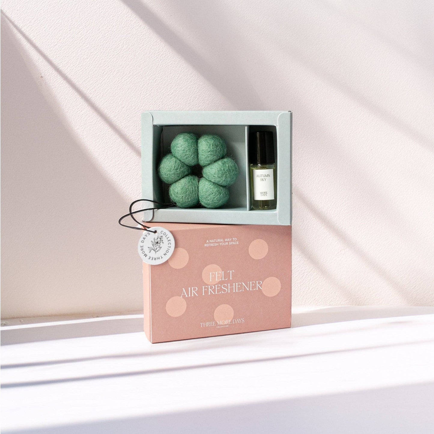 Three more days - Aura  Felt Air Freshener – Sage Bloom: DUSTY SUNBEAM