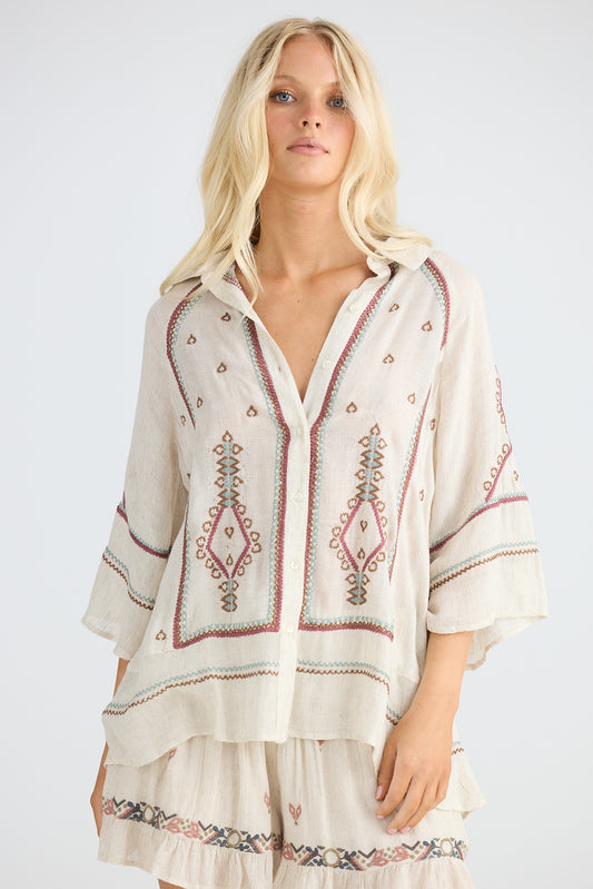 Talisman - Ithika Shirt - Light Natural