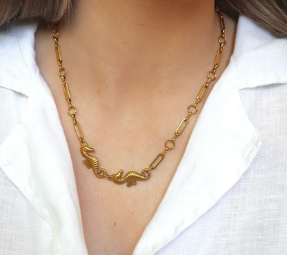 NEW IN Luna Foundling- Seahorse Chain Necklace