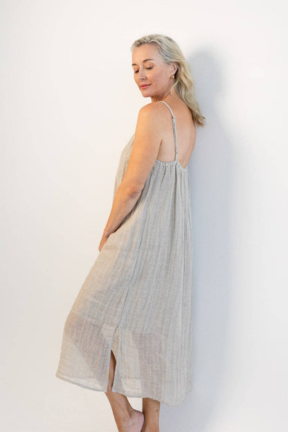 Eadie Lifestyle - Luxe Linen Linen Midi - Natural
