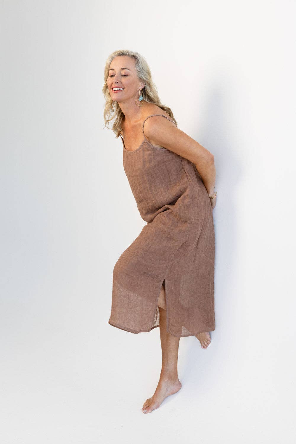 Eadie Lifestyle - Luxe Linen Linen Midi - Clay