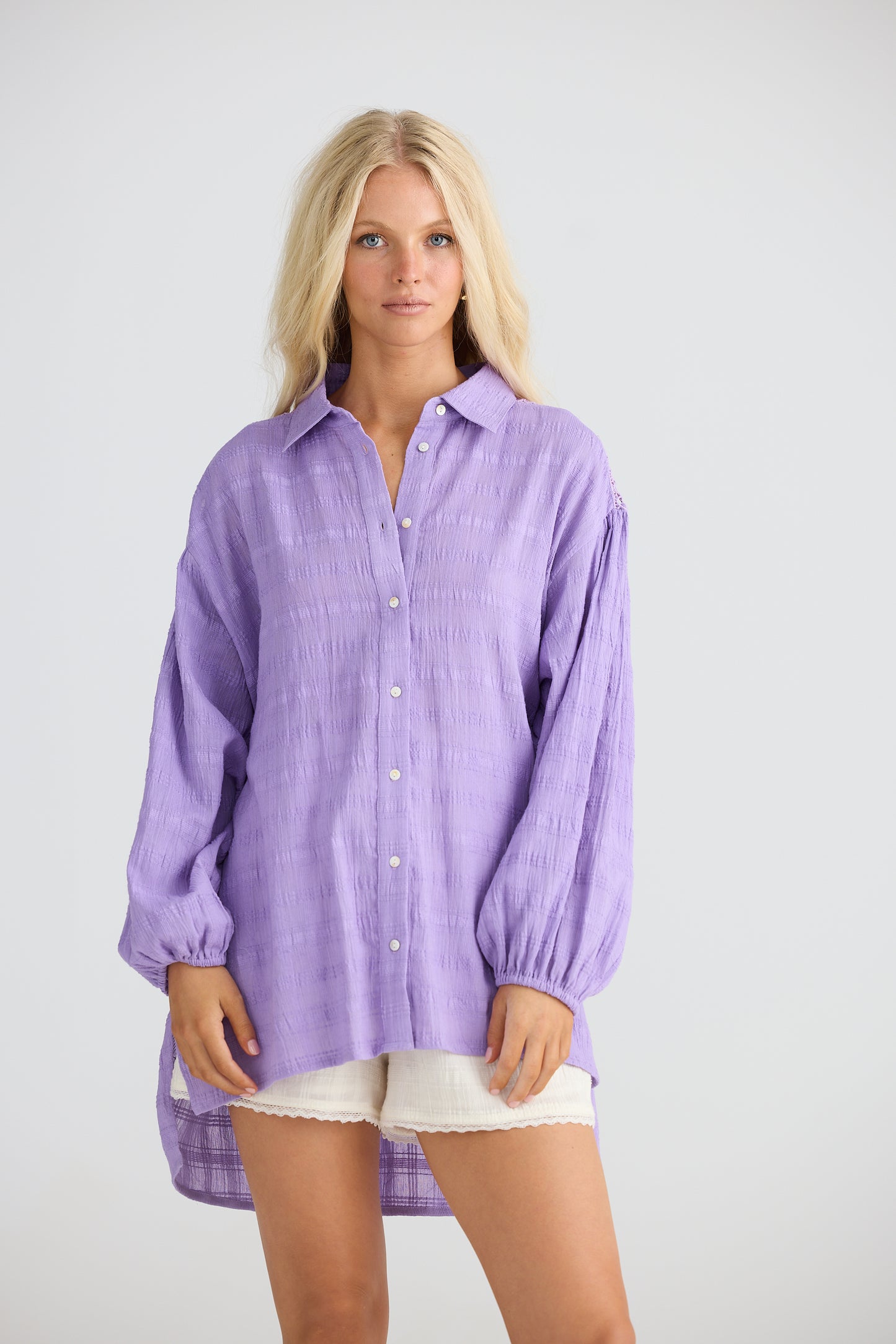 Talisman - Leilani Shirt - Lilac Breeze