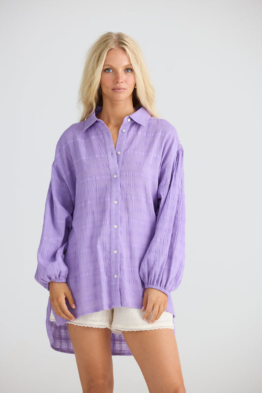 Talisman - Leilani Shirt - Lilac Breeze