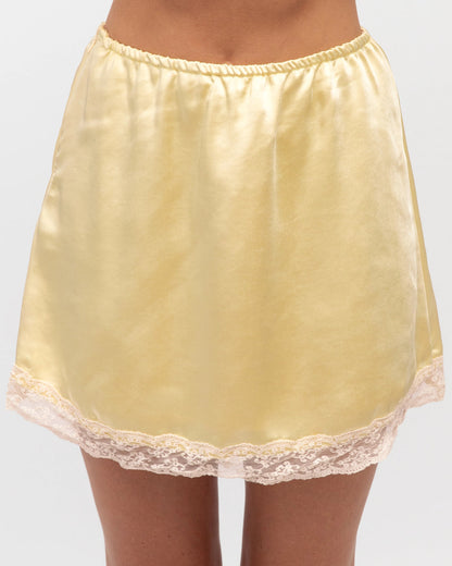 NEW IN Paper Heart - Alaya Lace Mini Skirt - Butter Yellow (Pre-Order)