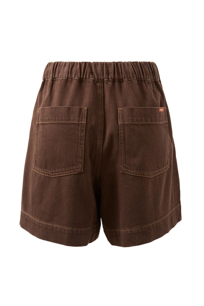 Ceres Life - Darcy Relaxed Everyday Short - Chocolate