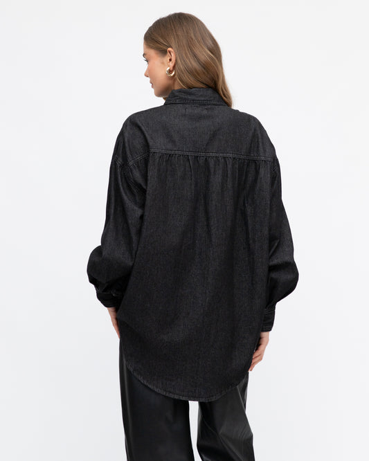 60% OFF  - Boston Denim shirt - Black