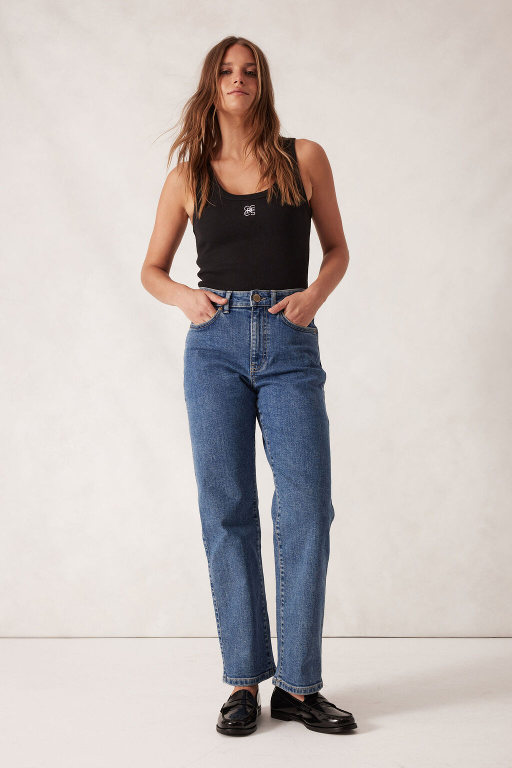 Ceres Life - Blake Straight Leg Jean -Fresh Indigo