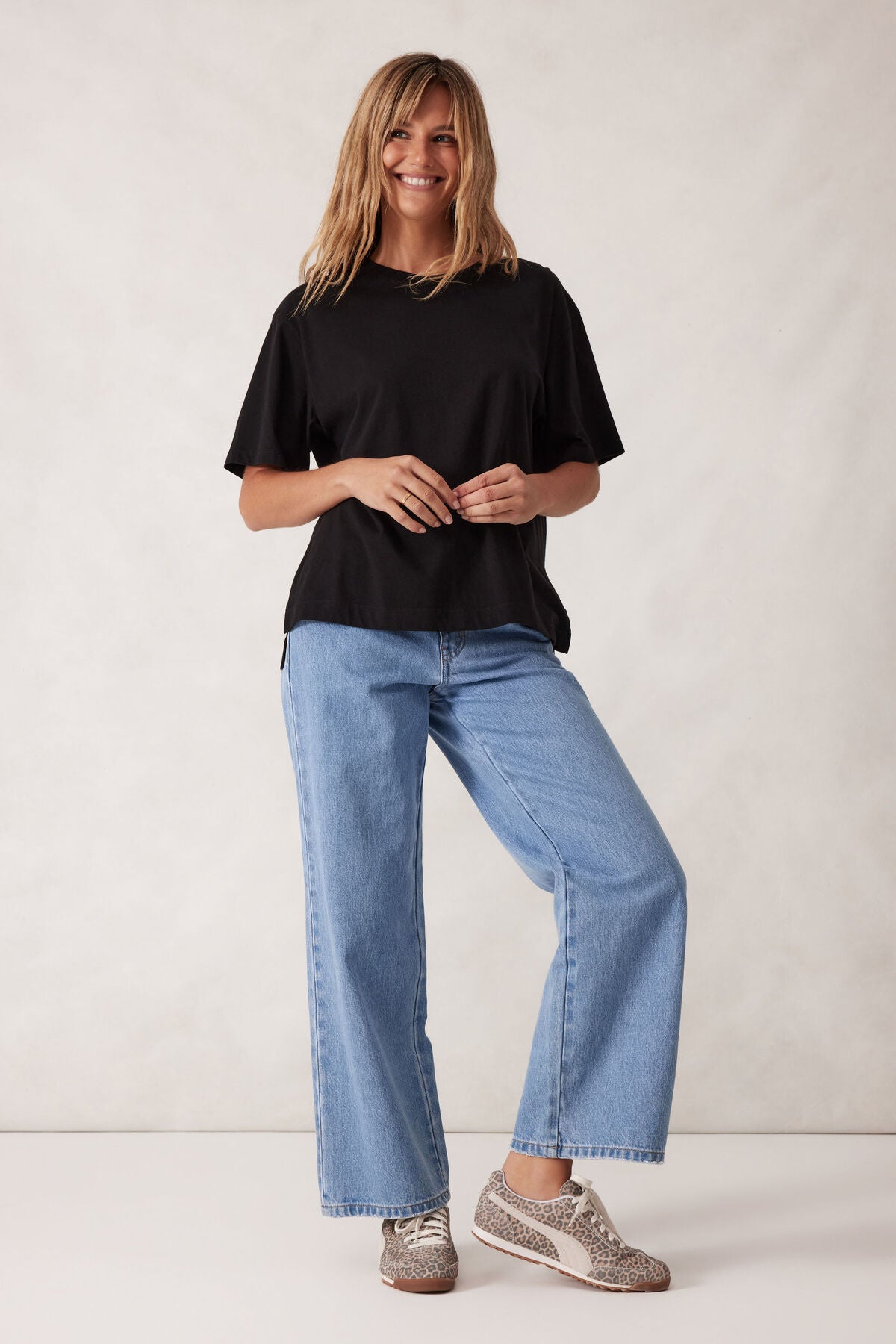 Ceres Life - Stevie Slouchy Tee - Black