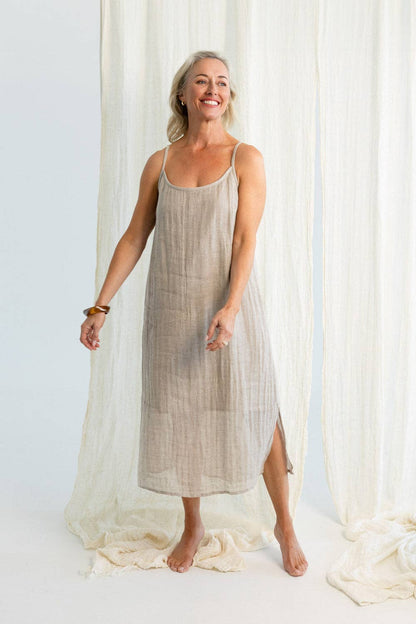 Eadie Lifestyle - Luxe Linen Linen Midi - Natural