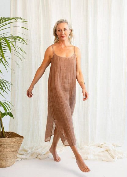 Eadie Lifestyle - Luxe Linen Linen Midi - Clay