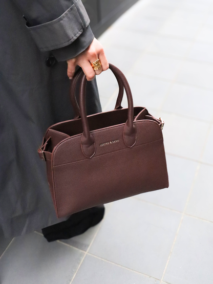 NEW IN Clemence Medium Tote Bag in Brown