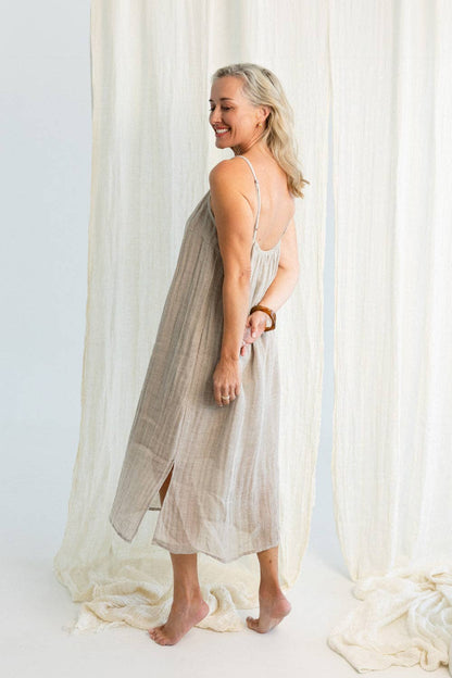 Eadie Lifestyle - Luxe Linen Linen Midi - Natural