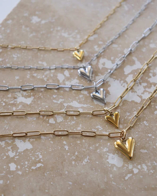 NEW IN Luna Foundling - Self Love Charm Necklace - Self Love 18mm - Gold Stainless Steel