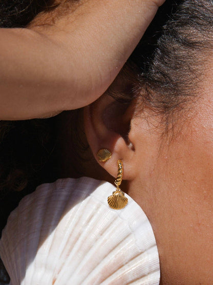 Malakai the label - Lahana Hoops in 18k Gold Vermeil