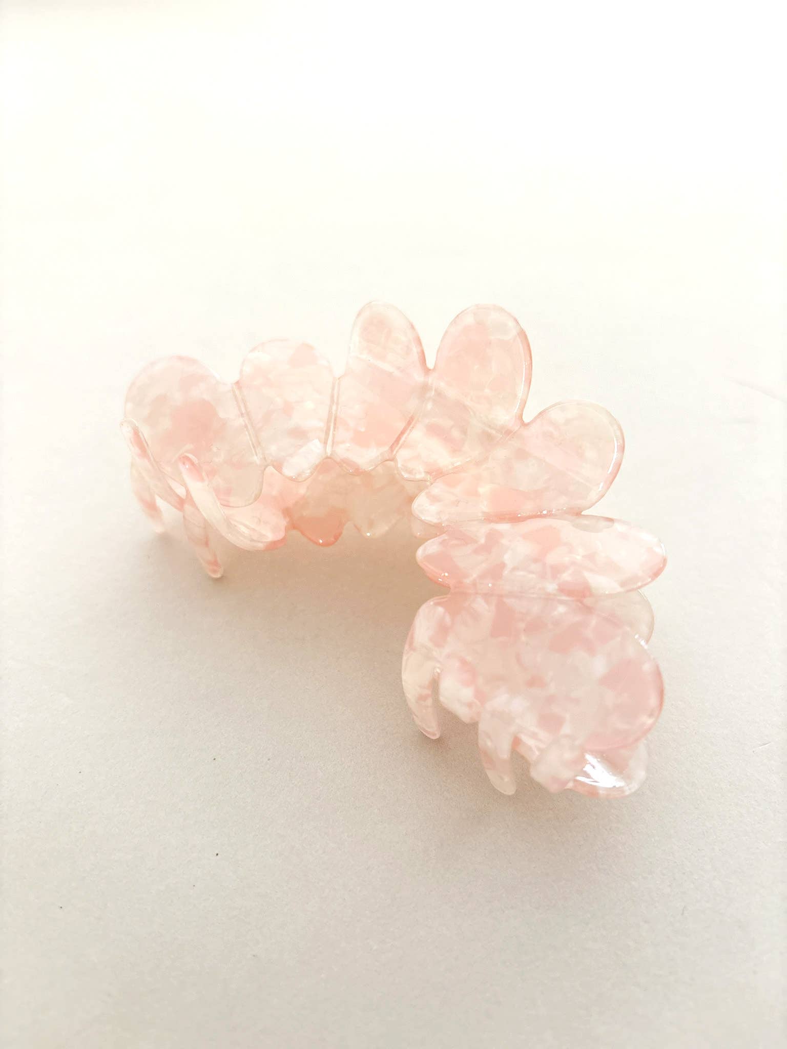 Bubble Hair Claw Clips  Pink