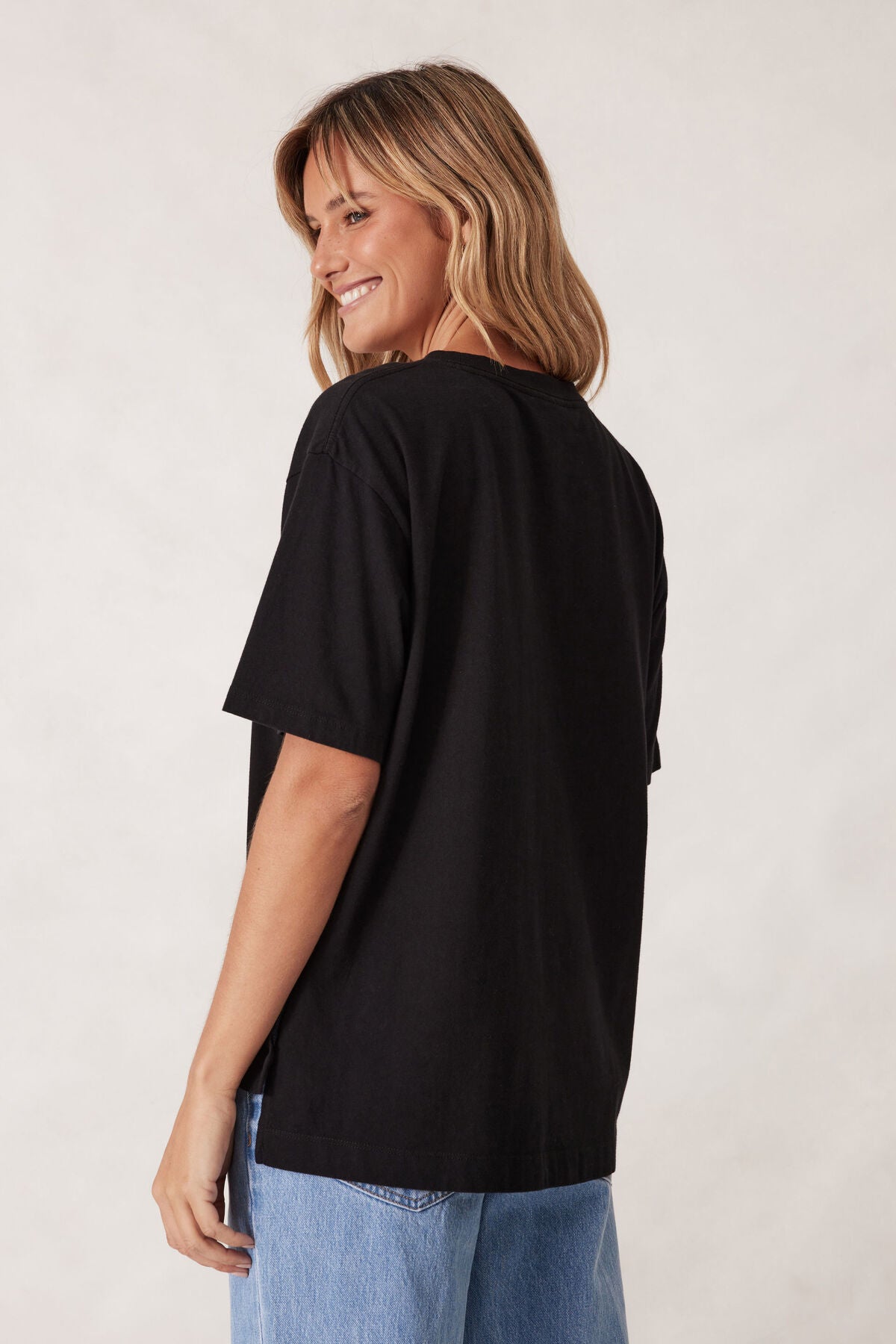 Ceres Life - Stevie Slouchy Tee - Black